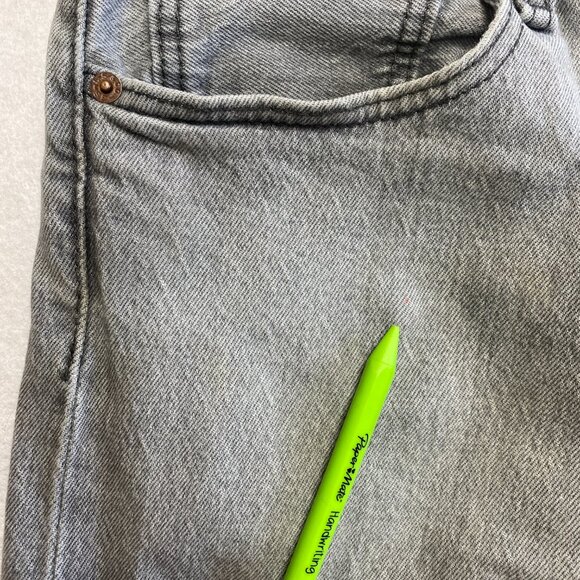 Levi's 501 Jeans Men's 32 Gray Denim Straight Leg Actual Size 31 x 31 - Picture 9 of 10